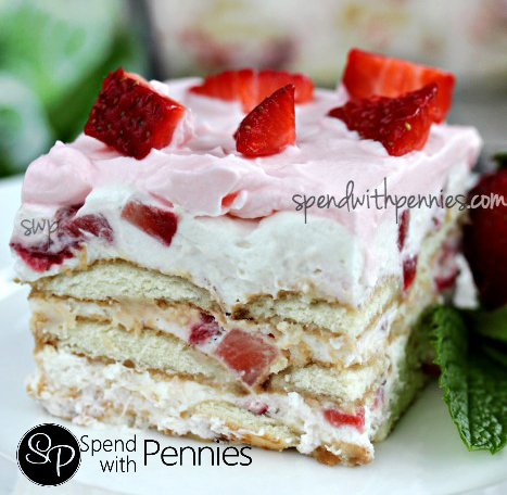Strawberry Icebox Cake With Vanilla Wafers Strawberry Icebox Cake With Vanilla Wafers