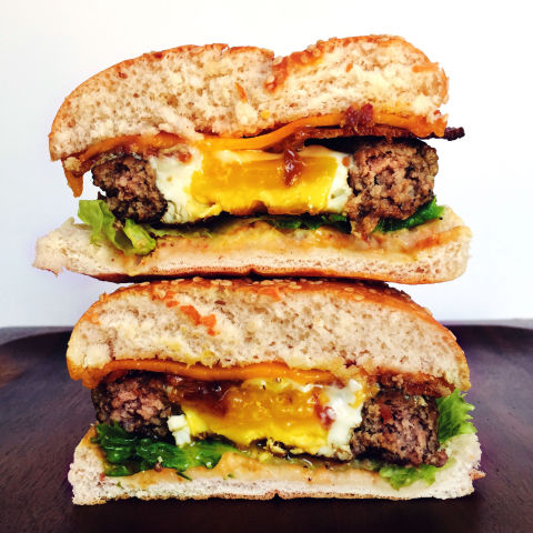 Egg in a Hole Burger Recipe