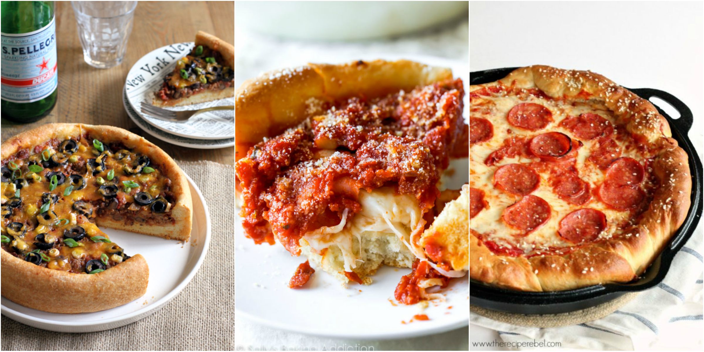 25+ Deep Dish Pizza Recipes Homemade Deep Dish Pizza