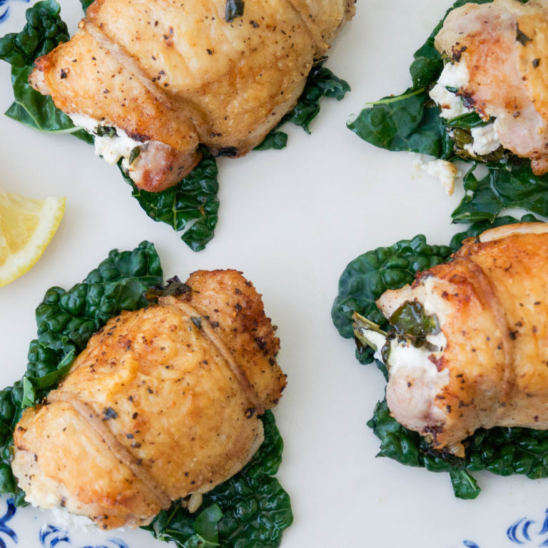 Best Kale and Goat Cheese Stuffed Chicken Thighs RecipeHow to Make