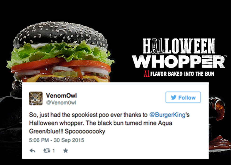 Burger King Black Halloween Whopper Turns Your Poop Green