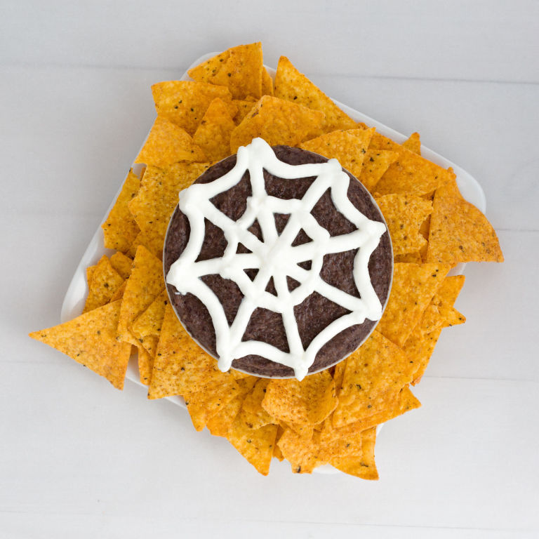Best Spider  Black Bean Dip How to Make Spider  Black Bean Dip