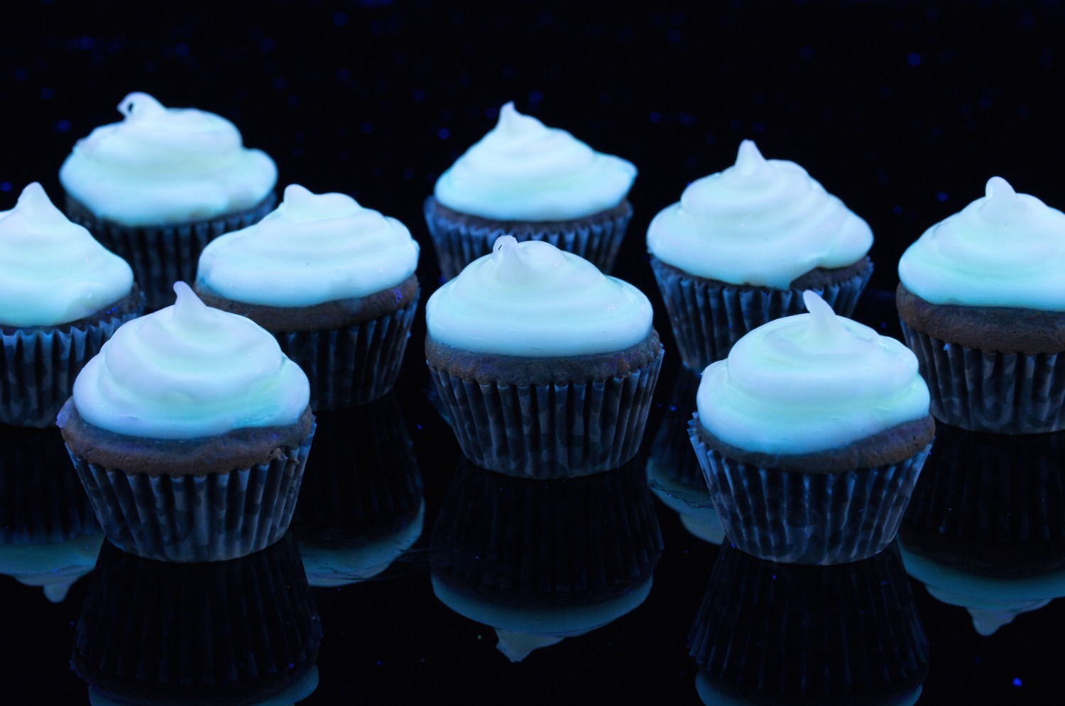 Glowing Cupcakes Recipe - Glow Party Ideas - Delish.com