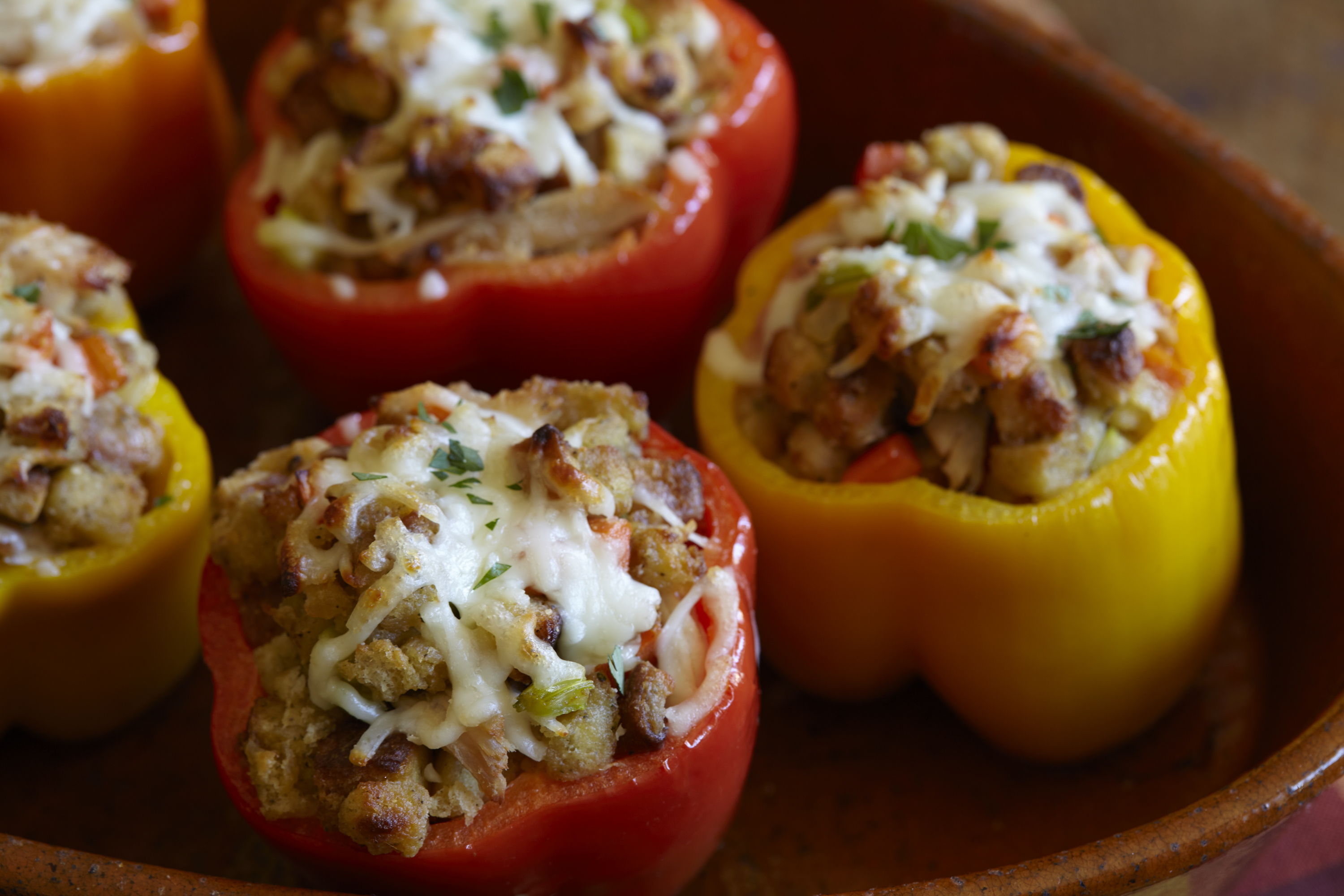 Best Turkey and Stuffing Stuffed Peppers Recipe How to Make Leftover