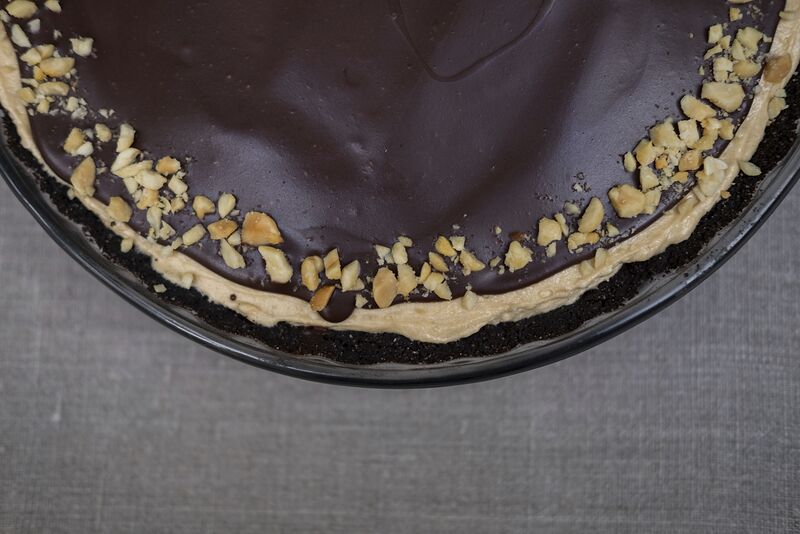 Jaime King's Friendsgiving Party Best Chocolate Peanut Butter Pie