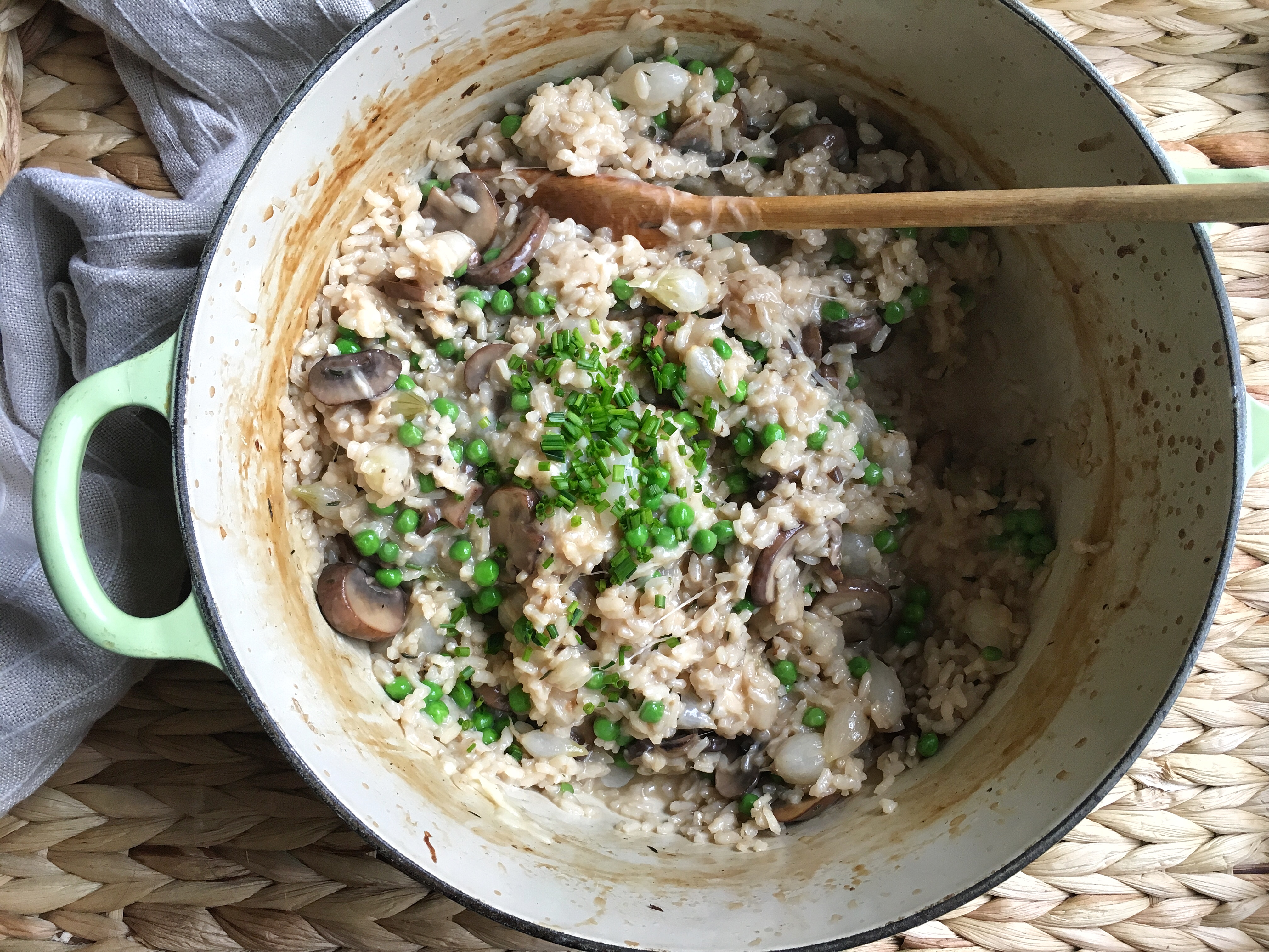 Best Baked Cheesy Mushroom and Pea Risotto RecipeHow to Make Baked