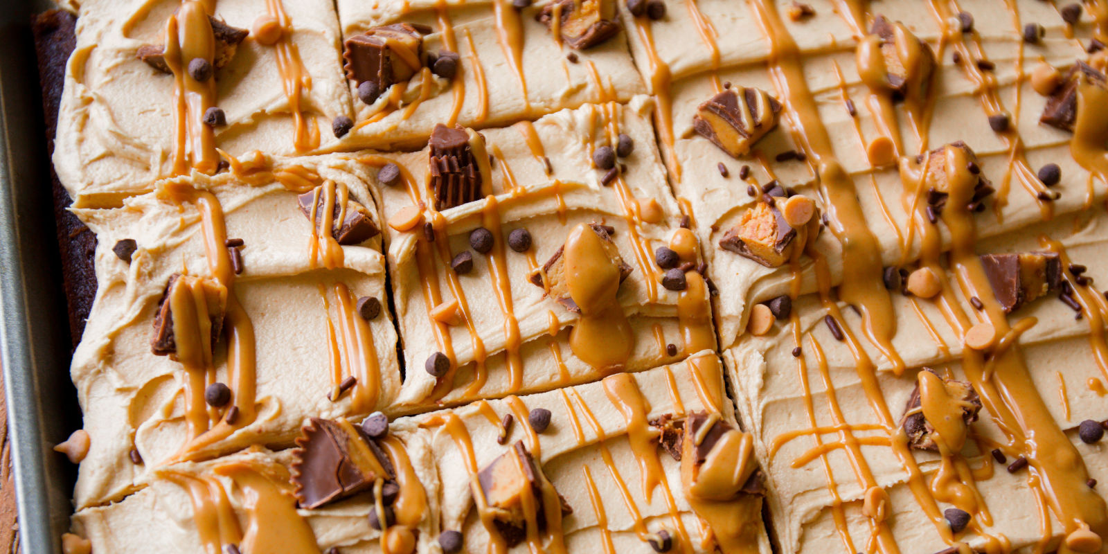 No Party Is Complete Without Peanut Butter Cup Sheet Cake No Party Is Complete Without Peanut Butter Cup Sheet Cake