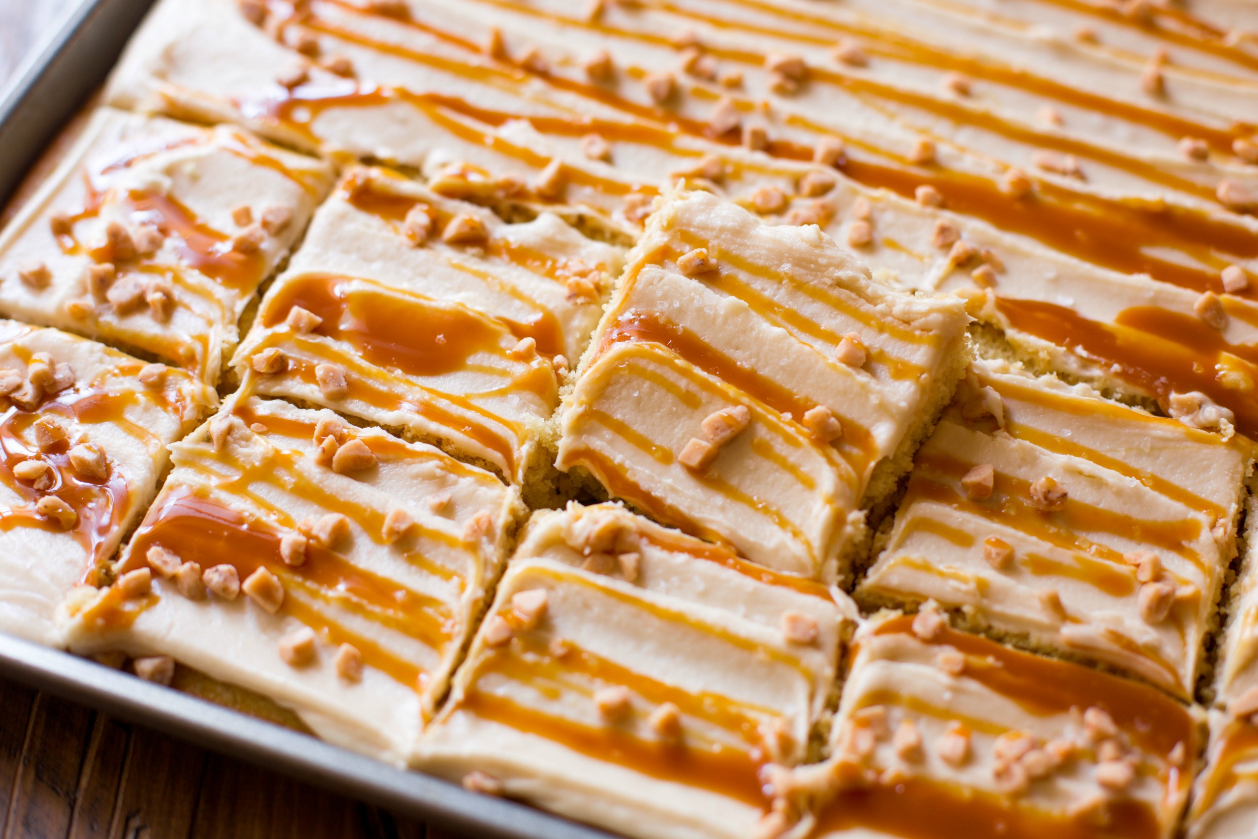 Salted Caramel Sheet Cake Salted Caramel Cake Salted