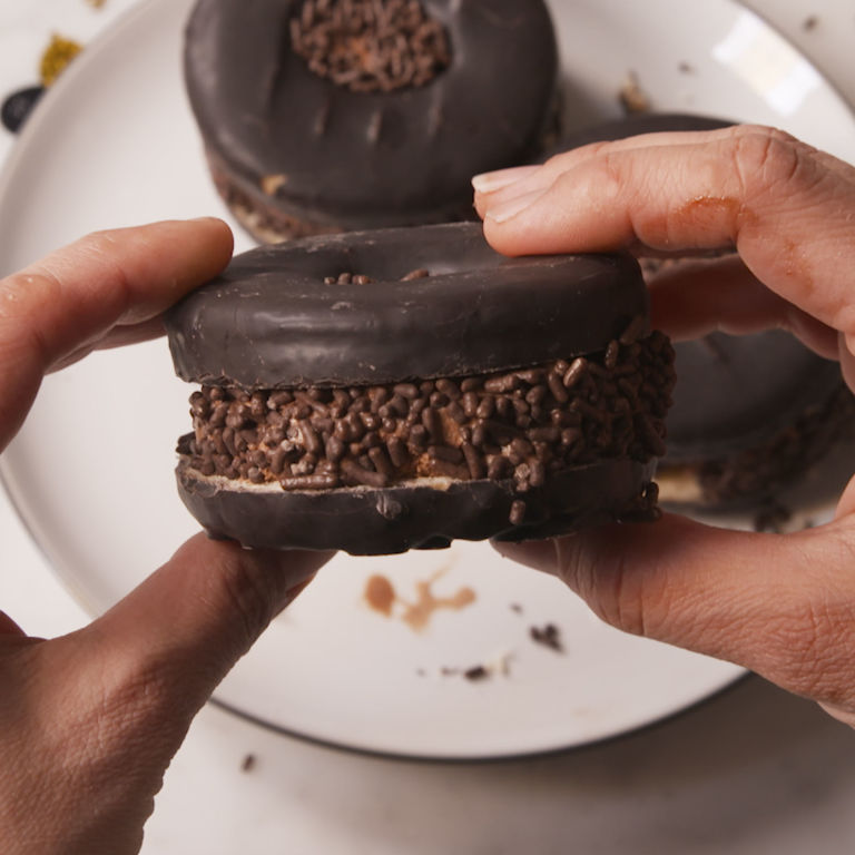 How To Make A Chocolate Donut Ice Cream Sandwich Cute Promposal Videos