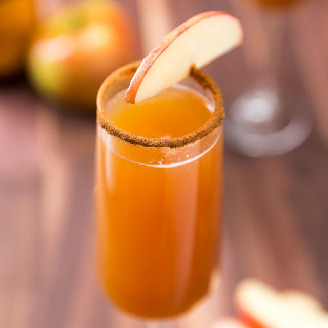 Fall Cocktails Apple Cider Mimosa