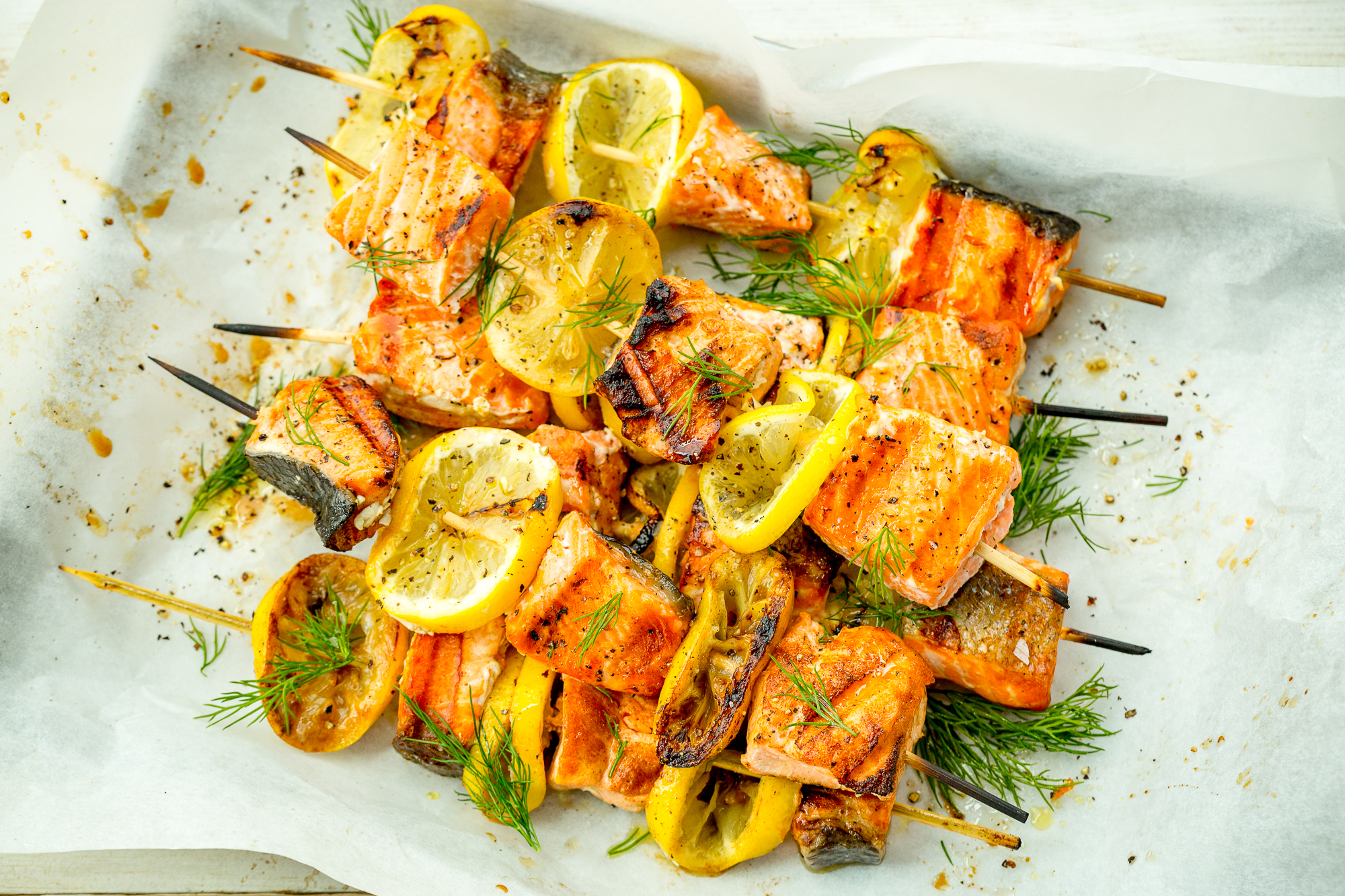 Best Mediterranean Salmon Skewers Recipe