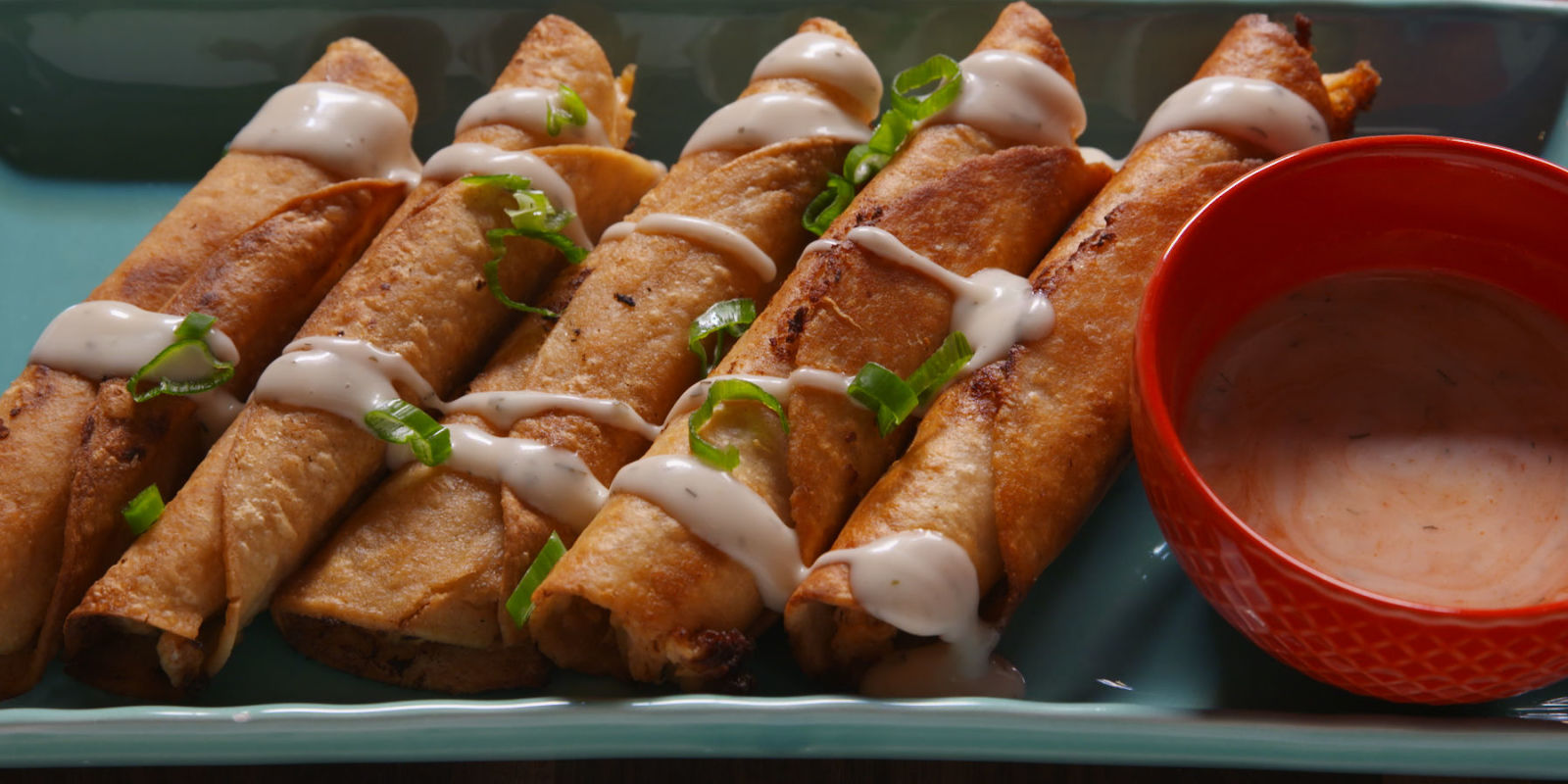Best Buffalo Chicken Taquitos