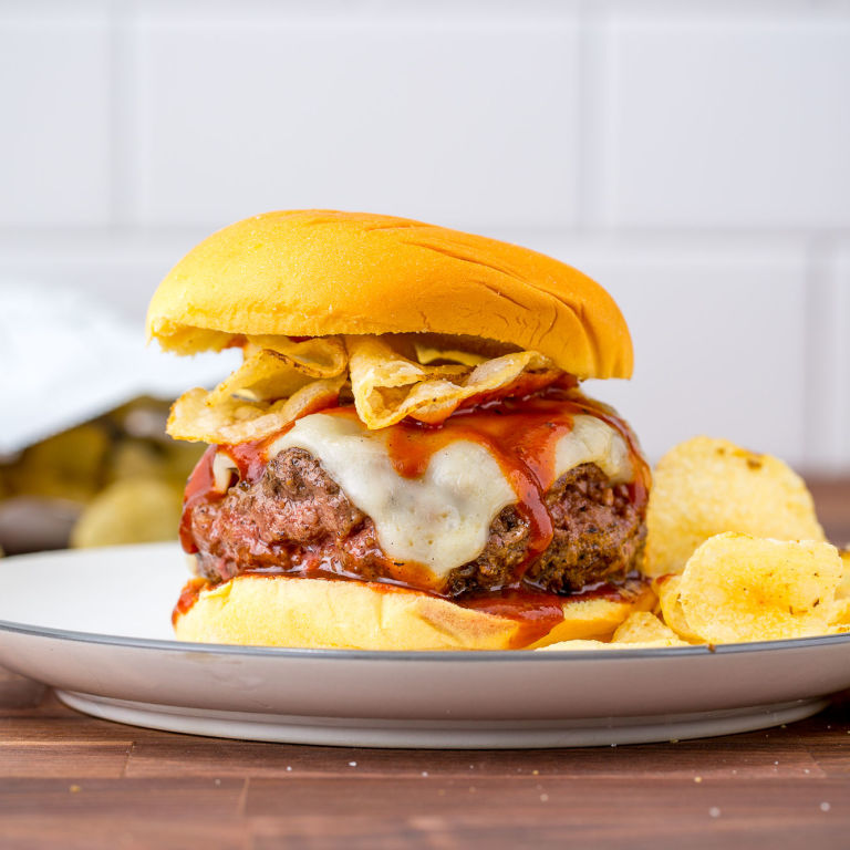 Best BBQ Potato Chip Burger Recipe Best Burger Recipes