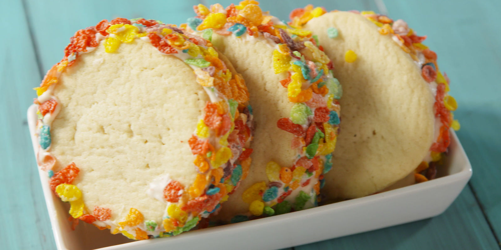 Fruity Pebbles Ice Cream Sandwiches Recipe Delish