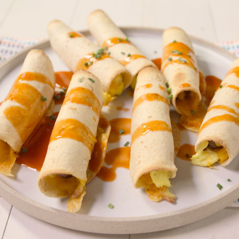 Breakfast Taquitos Bacon, Egg and Sausage