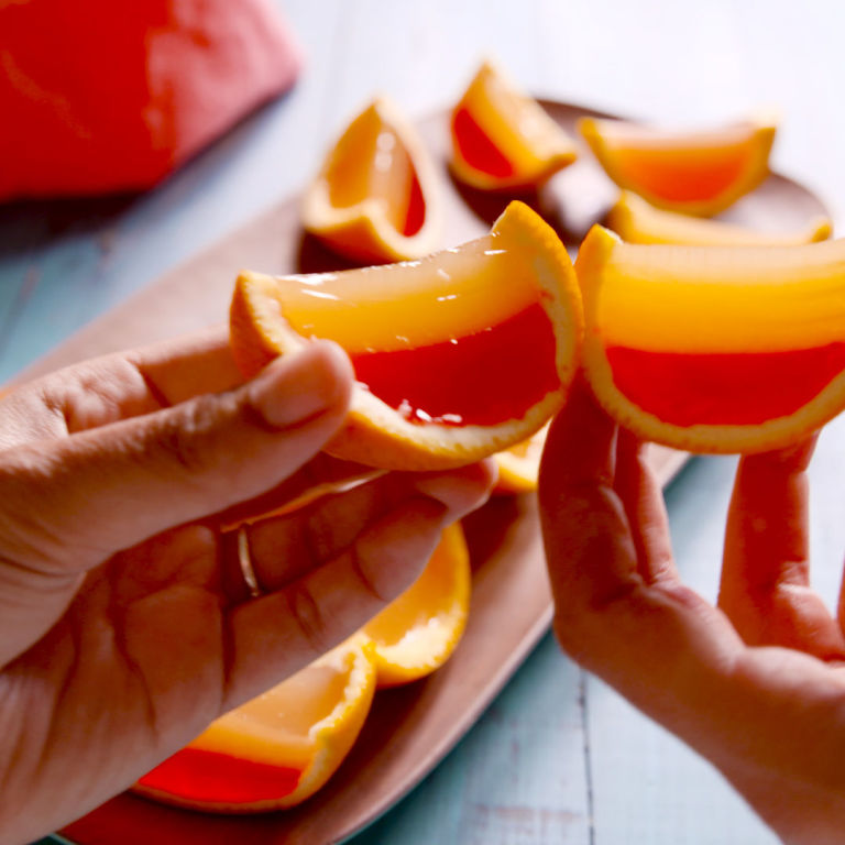 Tequila Sunrise JellO Shots Tequila Sunrise Shots