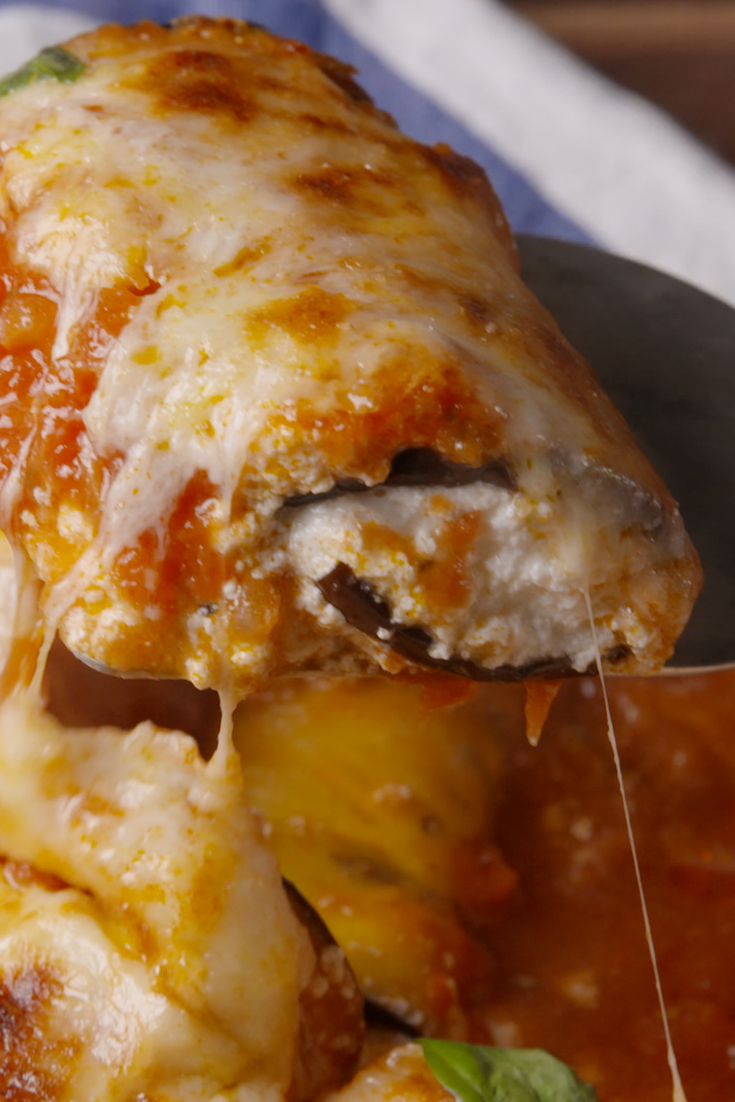 Eggplant Parmesan RollUps Recipe