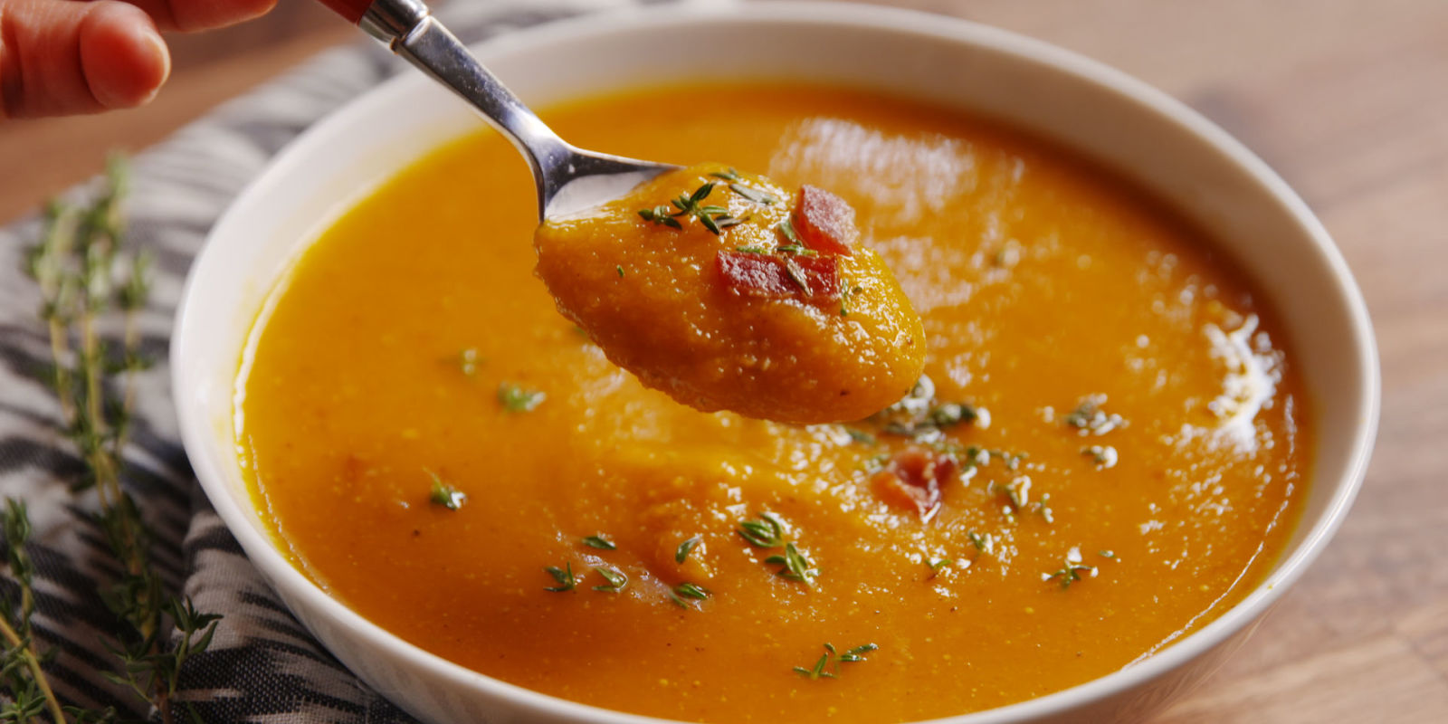 Cooking Bacon Butternut Squash Soup Video Bacon Butternut Squash Soup