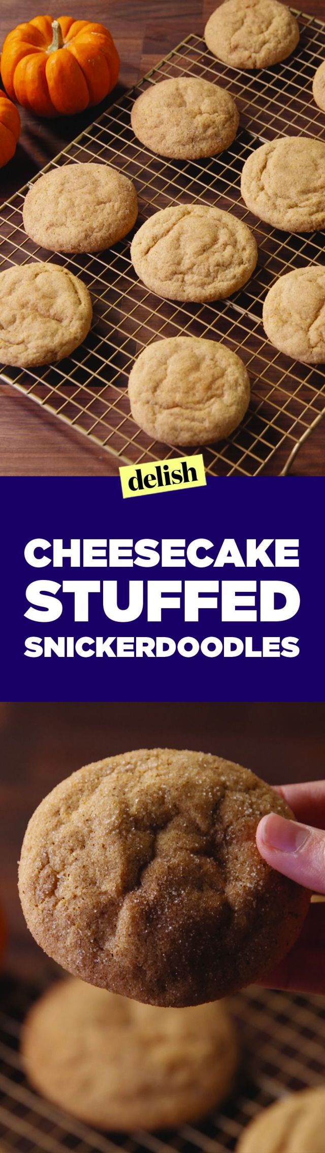 Best CheesecakeStuffed Pumpkin Snickerdoodles RecipeHow To Make CheesecakeStuffed Pumpkin