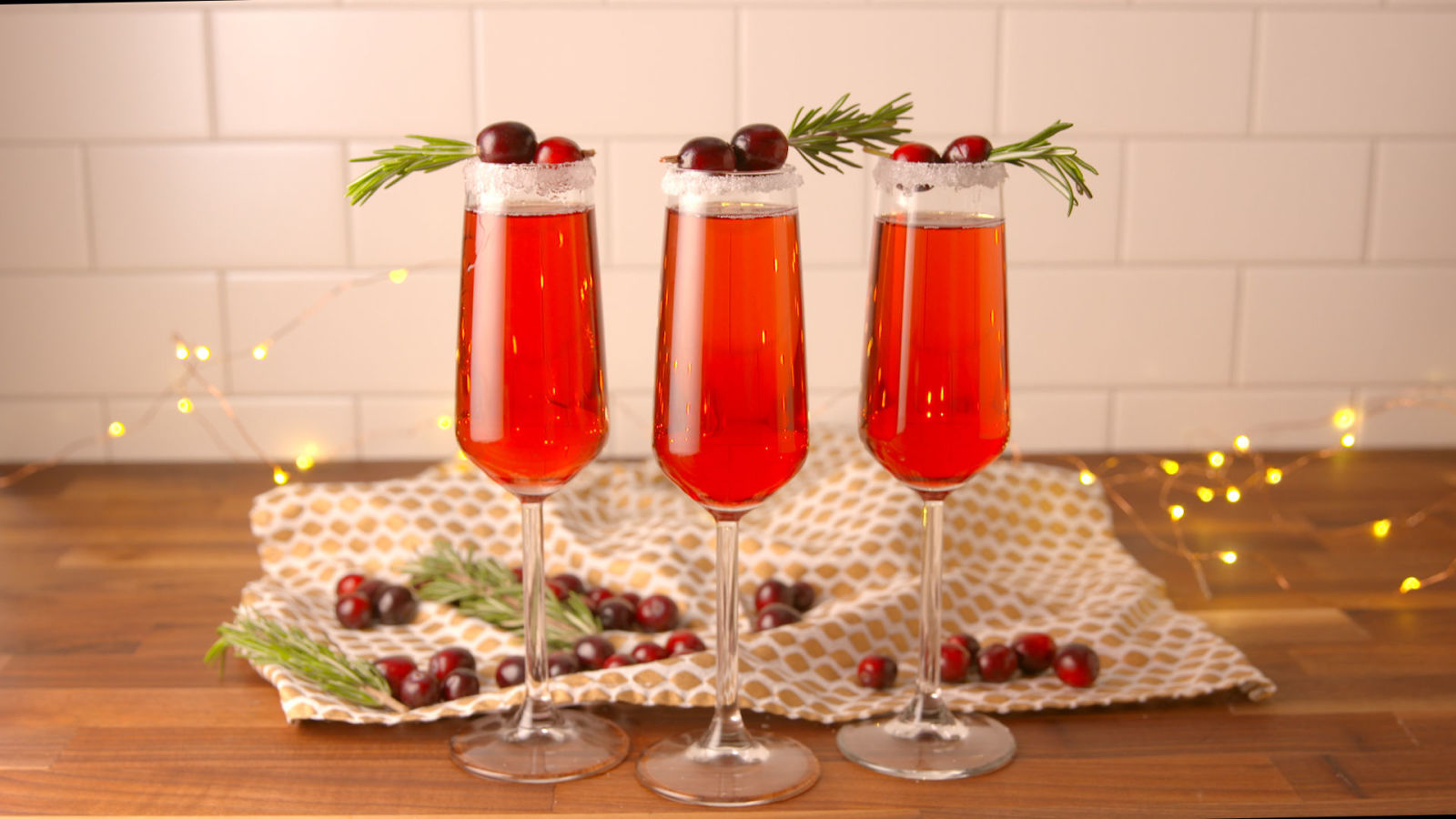 Prosecco With Cranberry And Orange Juice Mimosa Apple Cider With