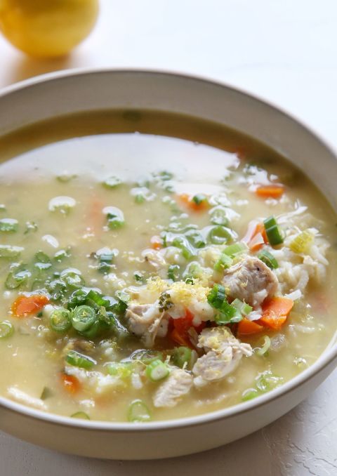 Lemon Chicken and Rice Soup Vertical