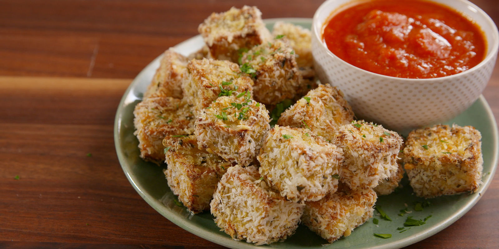 Making Eggplant Parm Bites Video — Eggplant Parm Bites Recipe How To Video