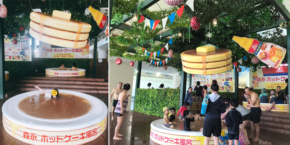 Maple Syrup Pool Japanese Spa Pancake Bath