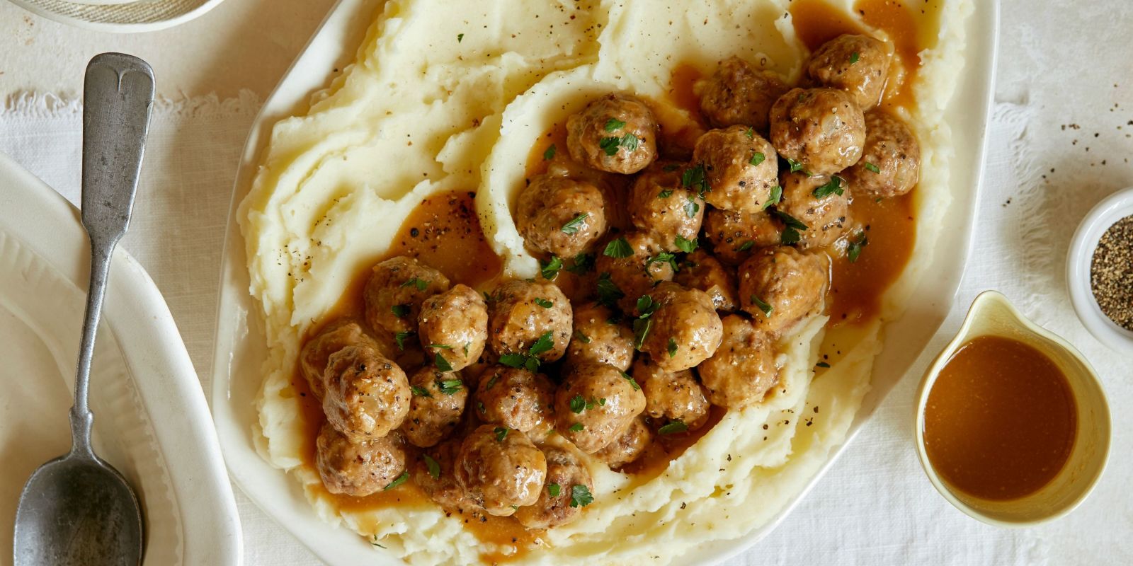 Best Mini Swedish Meatballs and Mashed Potatoes RecipeHow To Make Mini
