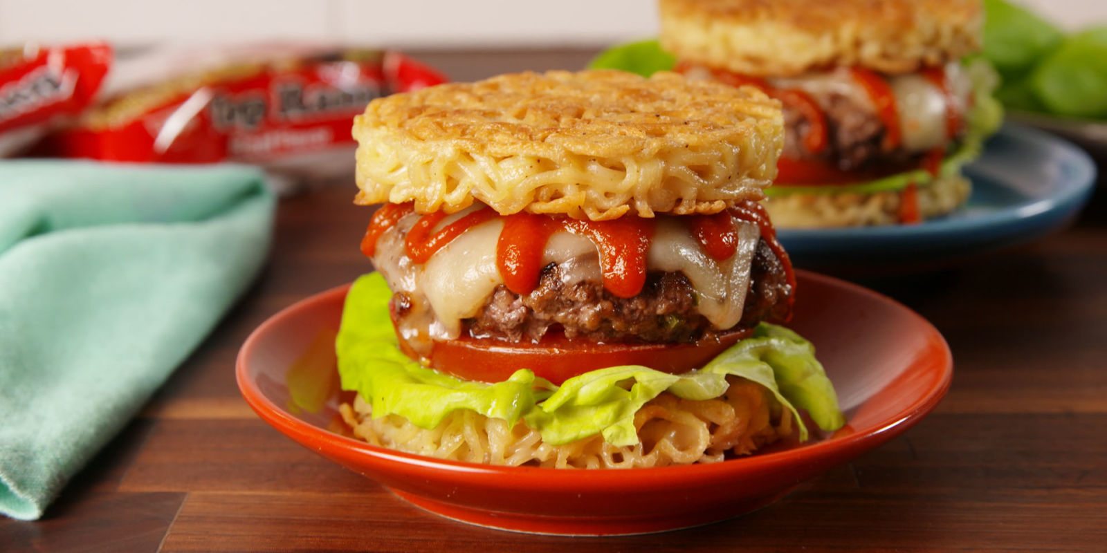 Cooking Ramen Burgers Video — Ramen Burgers Recipe How To Video