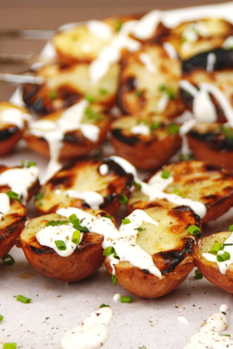 Grilled Ranch Potato Skewers Vertical