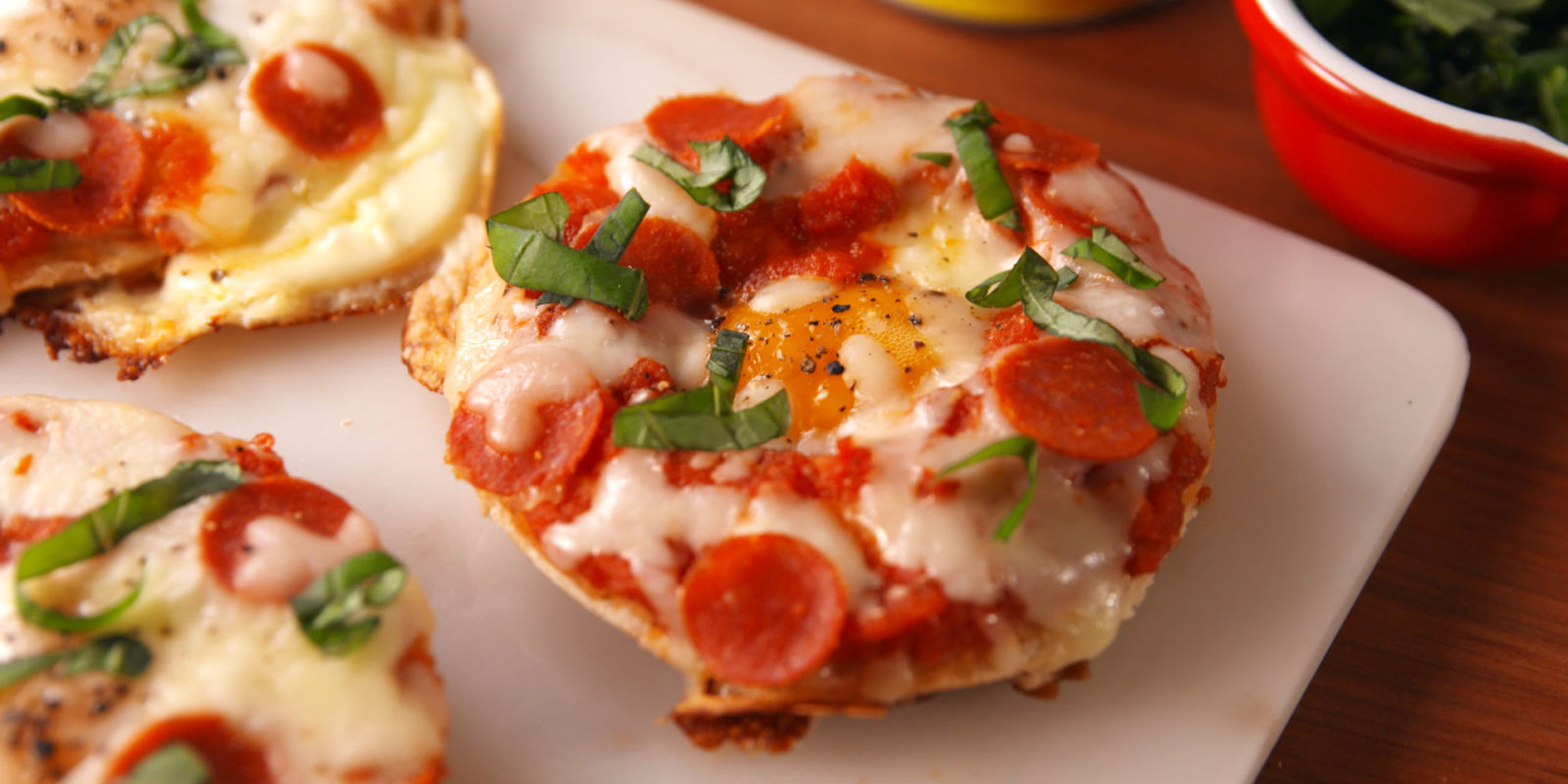 Best Egg in a Hole Pizza Bagels How to Make Egg in a Hole Pizza Bagels