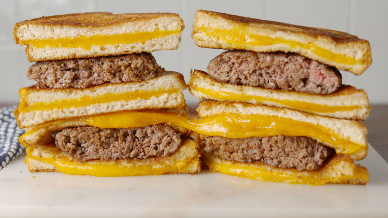 Cooking Grilled Cheese Burger Video Grilled Cheese Burger Recipe How