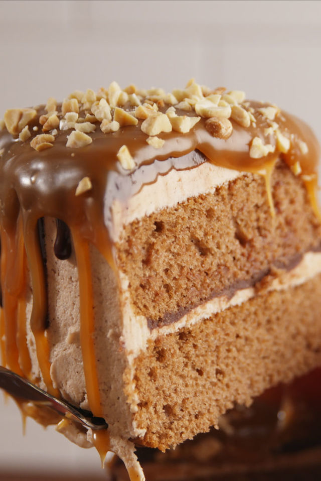 Salted Caramel Apple Poke Cake Salted Caramel Apple Poke Cake