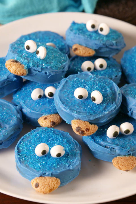 Best Cookie Monster Oreo Recipe How To Make Cookie Monster Oreos