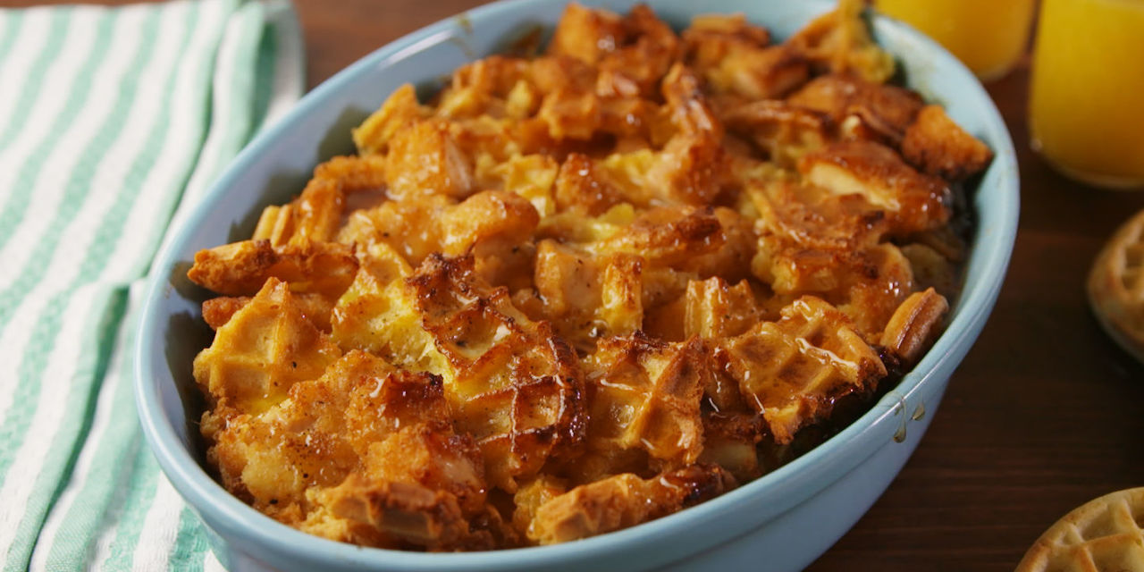 Best Chicken 'n Waffle Casserole Recipe How to Make Chicken 'n Waffle Casserole