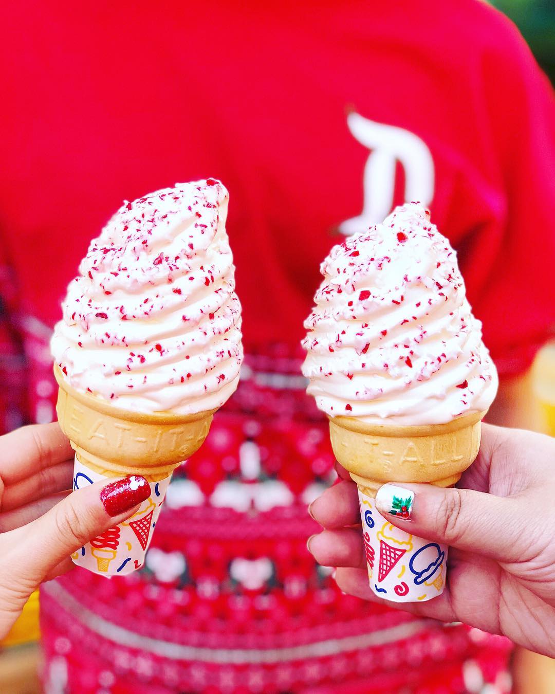 Disneyland Is Selling Candy Cane Ice Cream Cones