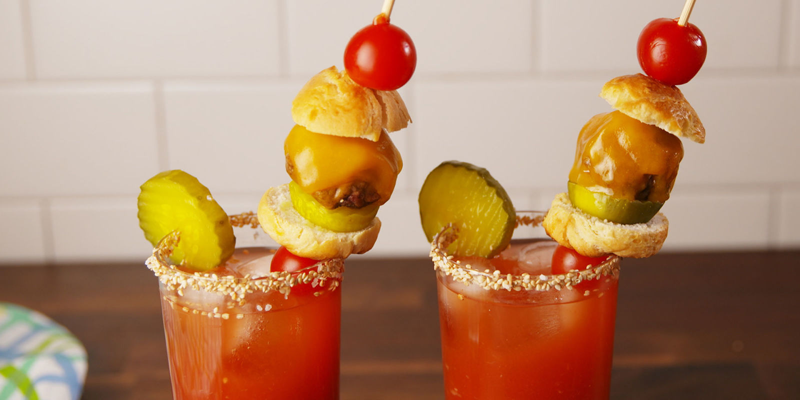 Cheeseburger Bloody Marys Video How to Make Cheeseburger Bloody Marys