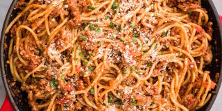 Spaghetti with Turkey Ragu Horizontal