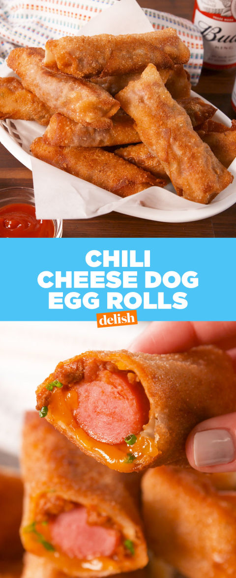 Best Chili Cheese Dog Egg Roll Recipe - How to Make Chili