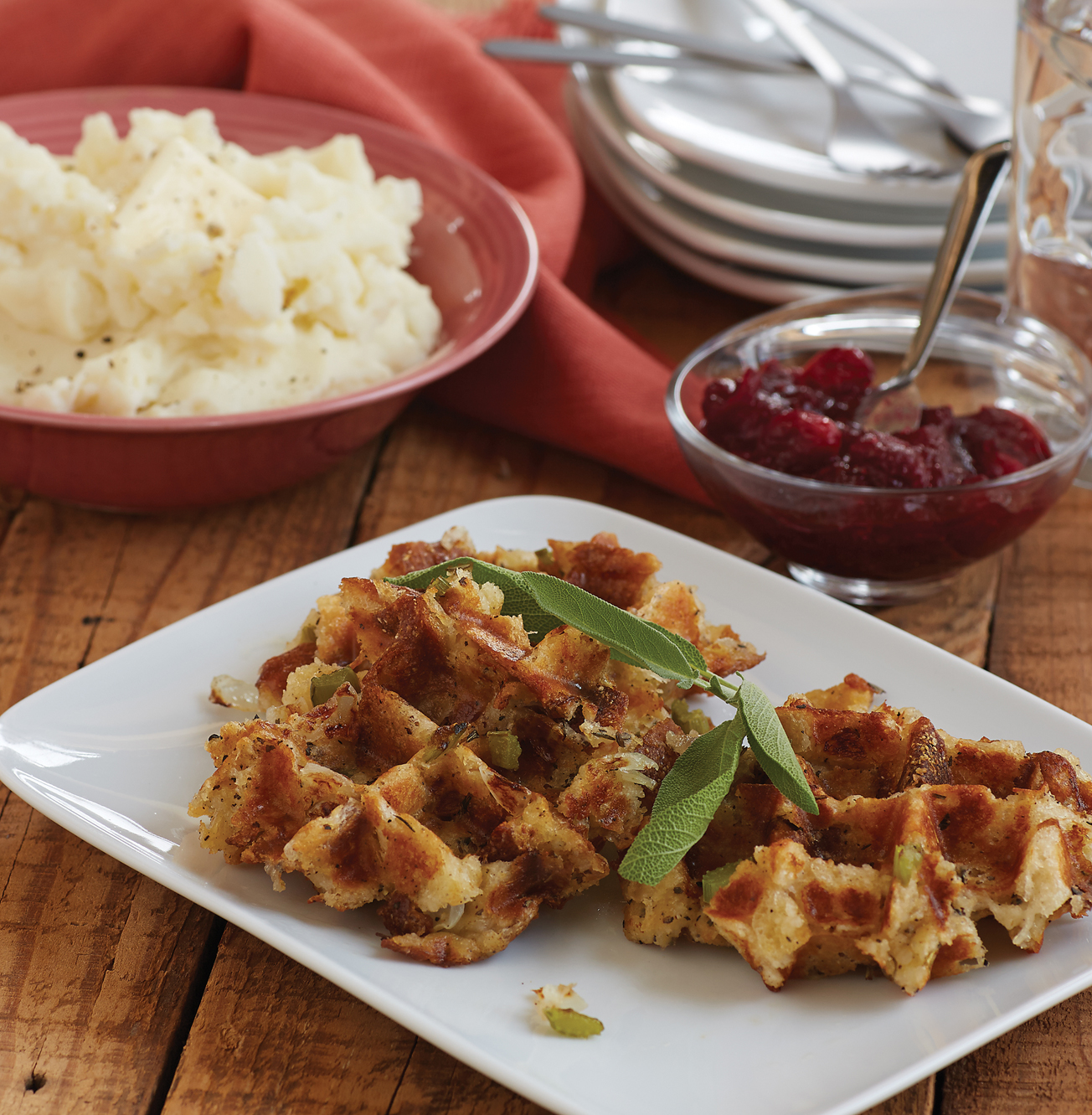 Stuffing Waffles Recipe