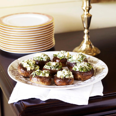 Triple-Cheese-Stuffed Mushrooms Triple-Cheese-Stuffed Mushrooms