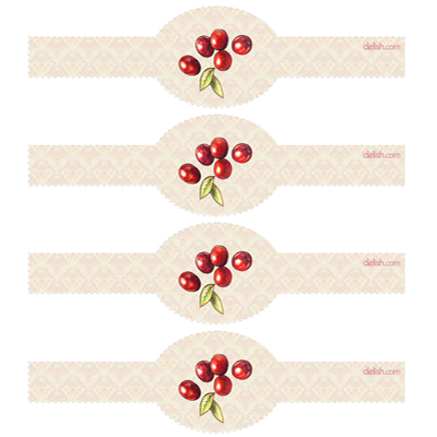 Cutouts - Printable Napkin Rings - DIY - Homemade Napkin Rings - Paper Crafts