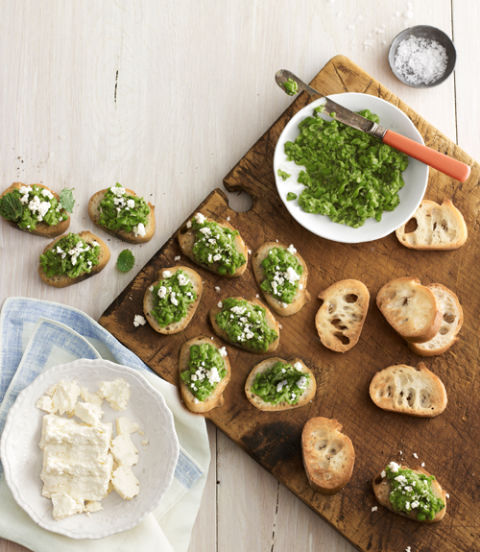 Pea-and-Feta Crostini Pea-and-Feta Crostini